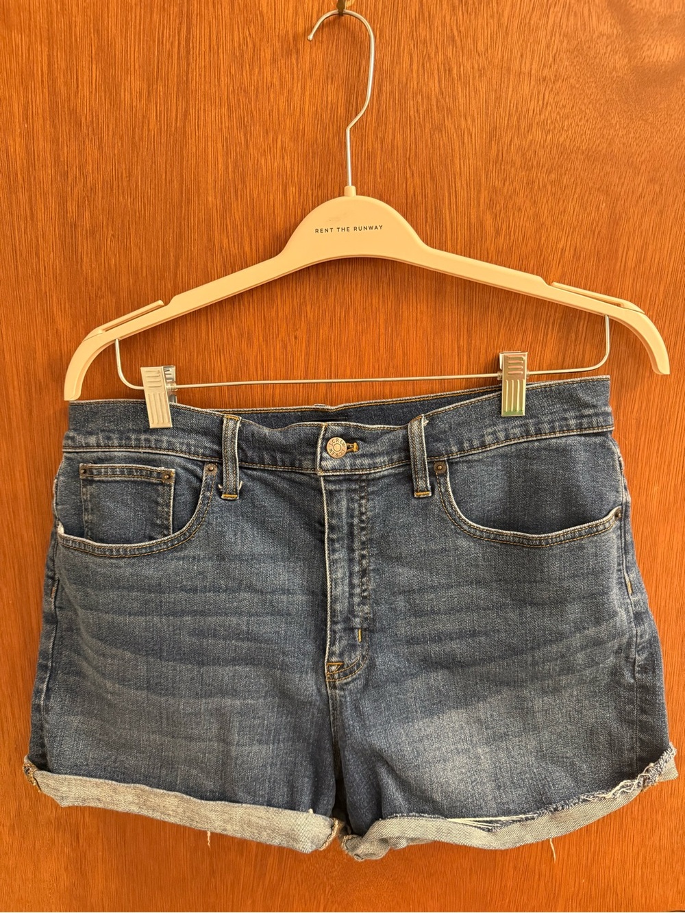 J. Crew Blue Rolled Hem Denim Shorts